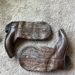 Brown Leather Cowboy Boots
